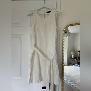 Banana republic white dress size 8 fits like 4-6